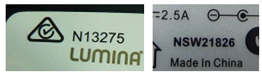 Examples of old electrical equipment approval marks