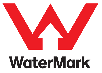 WaterMark Product logo - large red coloured letter W